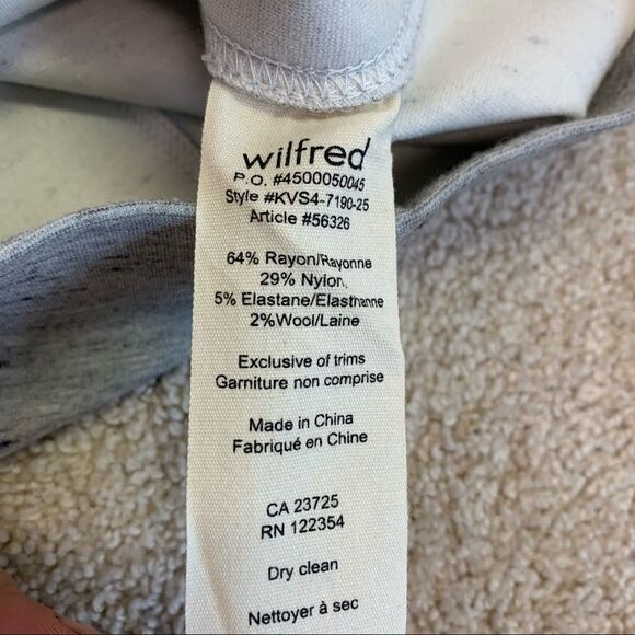 Aritzia Wilfred stretchy gray Lis midi skirt size small - Picture 7 of 11